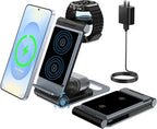 Wireless Charger for Samsung 3 In 1 Wireless Charging Station Foldable Wireless by Bolvunes