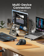 ProtoArc Ergonomic Mouse, EM11 NL Bluetooth Rechargeable Wireless Vertical Mouse - Image 3