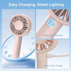 Portable Handheld Fan, USB Personal Fan Rechargeable Battery Operated 10H - Image 7