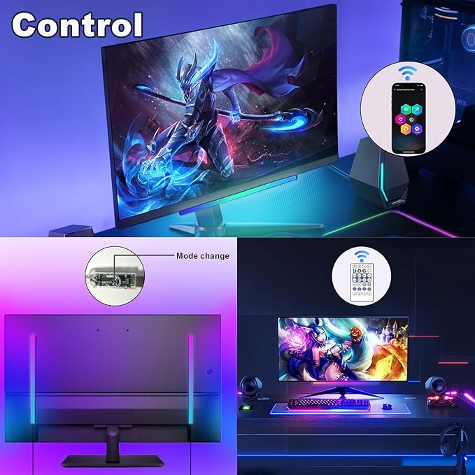 Generic RGB LED Monitor Light Bar, USB Powered, RGB Mode Change Controller - Image 3