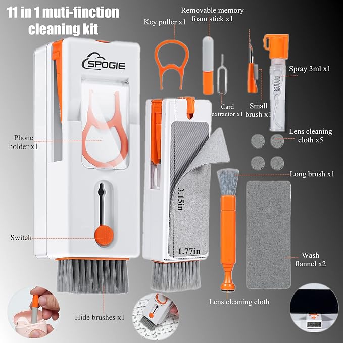11-in-1 Keyboard Cleaning Kit, Laptop Cleaning Kit Keyboard Brush Cleaner - Image 6