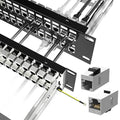 Jadaol 48 Port Shielded Patch Panel Rack or Wall Mount 19-Inch, 2U Cat6A by WespecializeinEthernetcablesandrelatedperipheralproducts