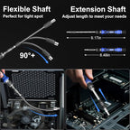 STREBITO 144-Piece Upgraded Electric Screwdriver, Max 0.7 N.m, 120 Magnetic Bits - Image 8