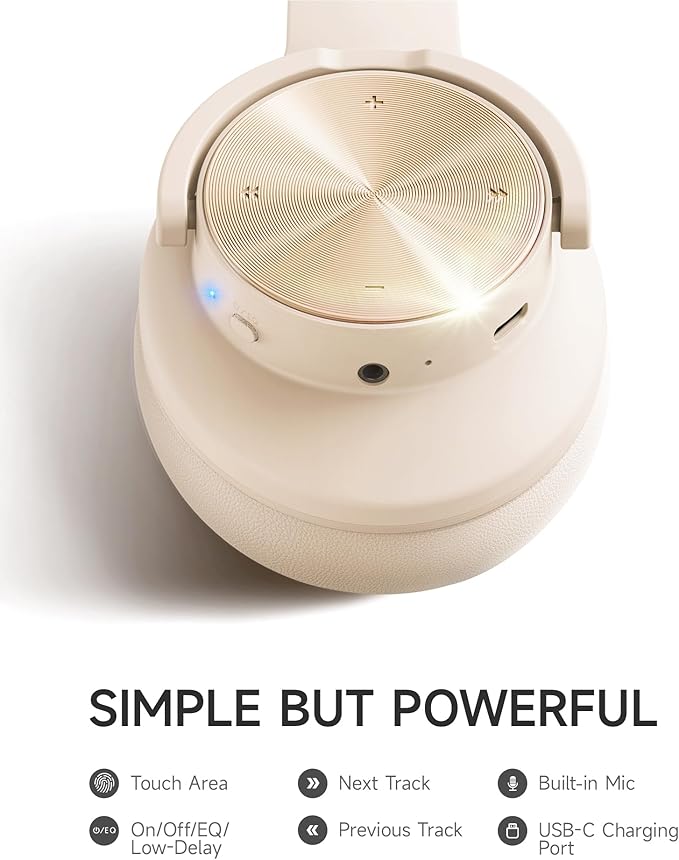 Picun B8 Bluetooth Headphones, 120H Playtime Headphone Wireless Bluetooth - Image 7