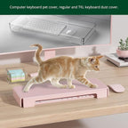 Acrylic Computer Keyboard Cover, Mechanical Keyboard Dust Cover PC Keyboard Cat - Image 5