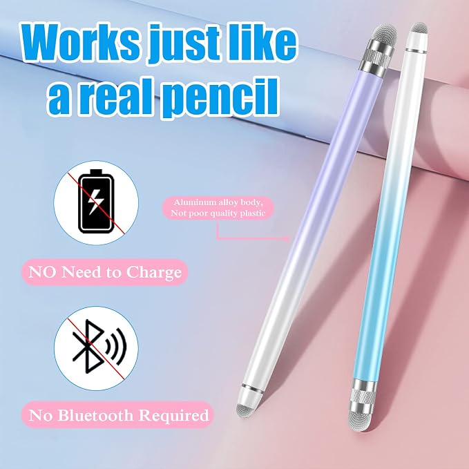 2PCS Stylus Pens for Touch Screens, Stylus Pen for iPhone/iPad/Tablet - Image 2