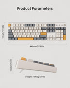 Kisnt KN104 Wireless Mechanical Gaming Keyboard, 100% Full Size 104 Keys - Image 9
