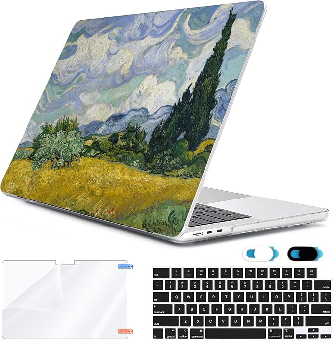 Compatible with 2025 2024 2023 2022 MacBook Air M3 13.6 inch Case A3240 M4 by HOHAIYOO