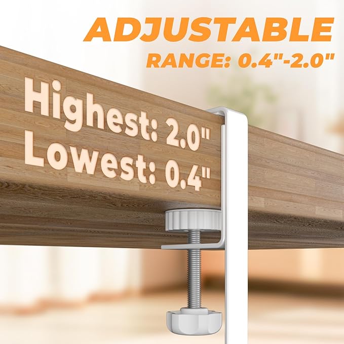 Under Desk Cable Management Tray, No Drill Steel Desk Cable Organizers - Image 5
