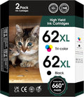62XL 62 XL Ink Cartridges Black and Color by Fannster