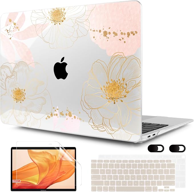 MEEgoodo for MacBook Air 13 inch Case 2021 2020 2019 2018 Released A2337 M1 by MEEgoodo