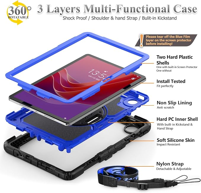 SEYMAC stock Tablet Case for Lenovo Tab M11 11 inch Drop-Proof Protection Cover - Image 7