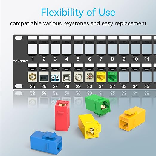 48 Port Blank Keystone Patch Panel - Image 4