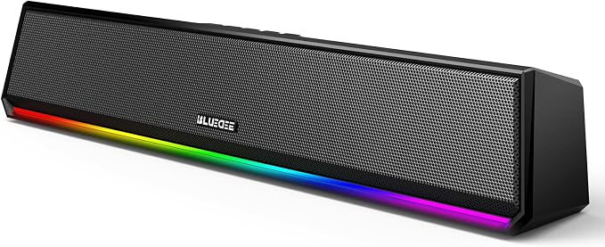 Bluedee Computer Speakers for Desktop PC, Wired USB Plug & Play Computer Sound by Bluedee