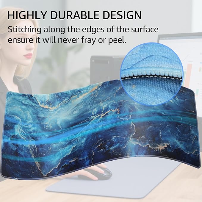 KTRIO Large Gaming Mouse Pad Desk Mat, Superior Micro-Weave Cloth, Non-Slip - Image 4