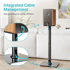 Speaker Stands Pair for Surround Sound, 55 LBS Capacity, 30.1 inch Floor - Image 6