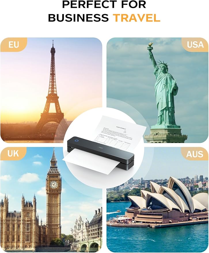PRT Portable Printer Wireless for Travel, Inkless Bluetooth Compact Mobile - Image 6