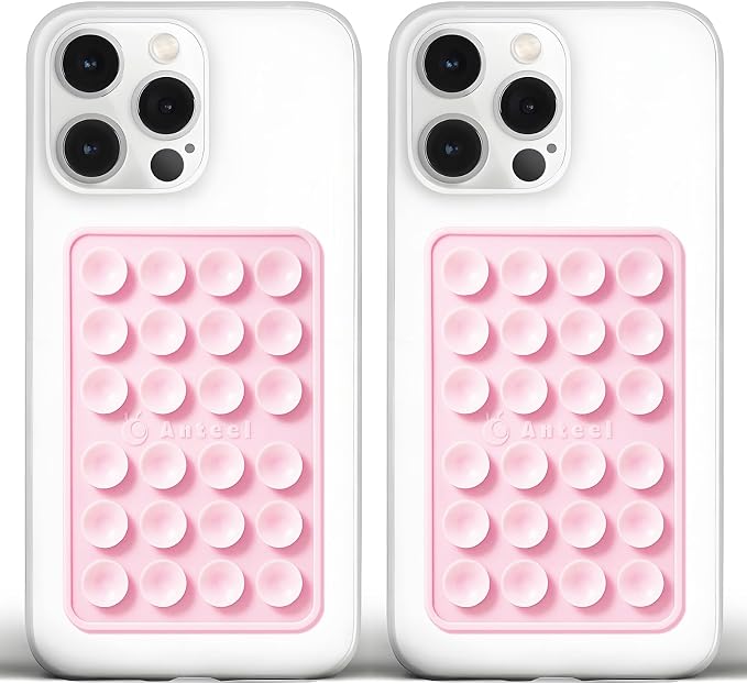 Anteel Medium-Sized Silicone Suction Phone Case Adhesive Mount, Enhanced by JingJinYY