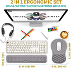 Hokafenle 2 In 1 Ergonomic Mouse Pad Wrist Support & Wrist Rest - Image 2