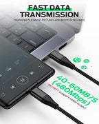 YKZ 3 in 1 Magnetic USB C to C Cable, Magnet Charging Cable, PD 60W Fast - Image 4