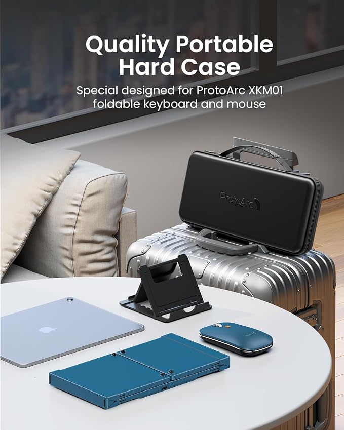 ProtoArc Foldable Keyboard and Mouse, XKM01 True Full-Size Folding Wireless - Image 3