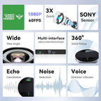 Tenveo All-in-One Conference System 3X Optical Zoom PTZ Camera and MagiCall - Image 2