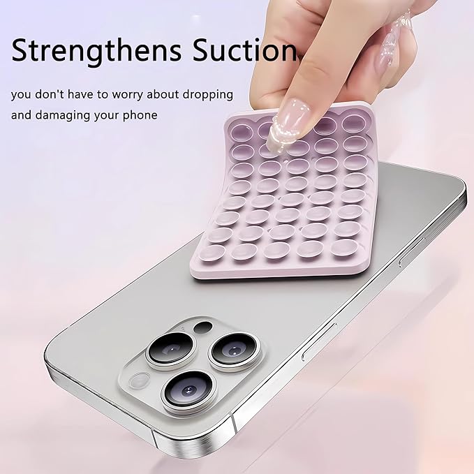 Silicone Double-Sided Suction Phone Grip Detachable Mount - Image 4
