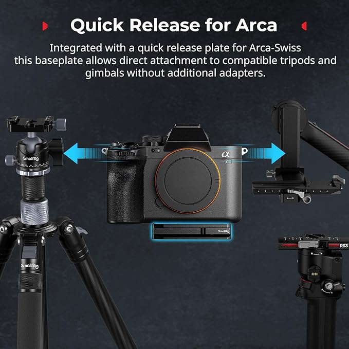 SmallRig Universal Mount Plate for AirTag, for SmartTag2, Quick Release Camera - Image 5