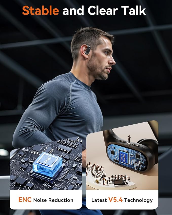 Wireless Earbuds, Sports Bluetooth 5.4 Headphones, Ear Buds - Image 4
