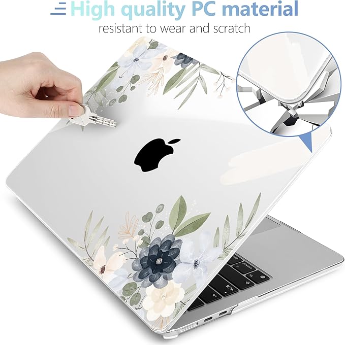 MEEgoodo for M4/M3/M2 MacBook Air 15.3 inch Case 2025 2024 2023, Case Fit Model - Image 4