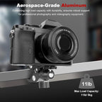 Super Clamp Camera Mount with 360° Mini Ball Head, Aluminum Desk Tube Crab Clamp - Image 5