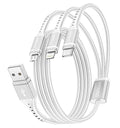 Multi Charging Cable 2Pack 6FT, 3 in 1 Charger Cable Braided Universal Phone by UYOUNG