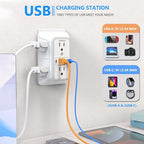 3 Pack Surge Protector Outlet Extender, 6 Outlet Splitter - Image 3