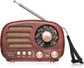 Oncheer Portable Vintage Radio Retro Bluetooth Speaker, FM/AM/SW Old Fashion by OncheerDirect-Sales