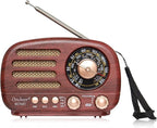 Oncheer Portable Vintage Radio Retro Bluetooth Speaker, FM/AM/SW Old Fashion by OncheerDirect-Sales