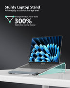 Clear Acrylic Laptop Stand for Desk, - Image 3
