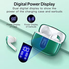 TAGRY Bluetooth Headphones True Wireless Earbuds 60H Playback LED Power Display - Image 2