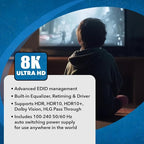 OREI 8K HDMI Splitter 1 in 4 Out, 1 x 4 Duplicate/Mirro Screen - Image 4