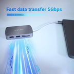 MINIX USB C Adapter, 7 in 1 USB C Hub - Image 2