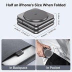 3 in 1 Charging Station for Apple Multiple Devices, Zinc Alloy Foldable Travel - Image 5