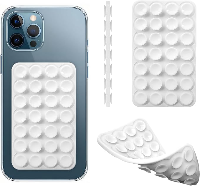 Silicone Double-Sided Suction Cup Phone Case Detachable Mount, Fidget Sticky by DreamsLink