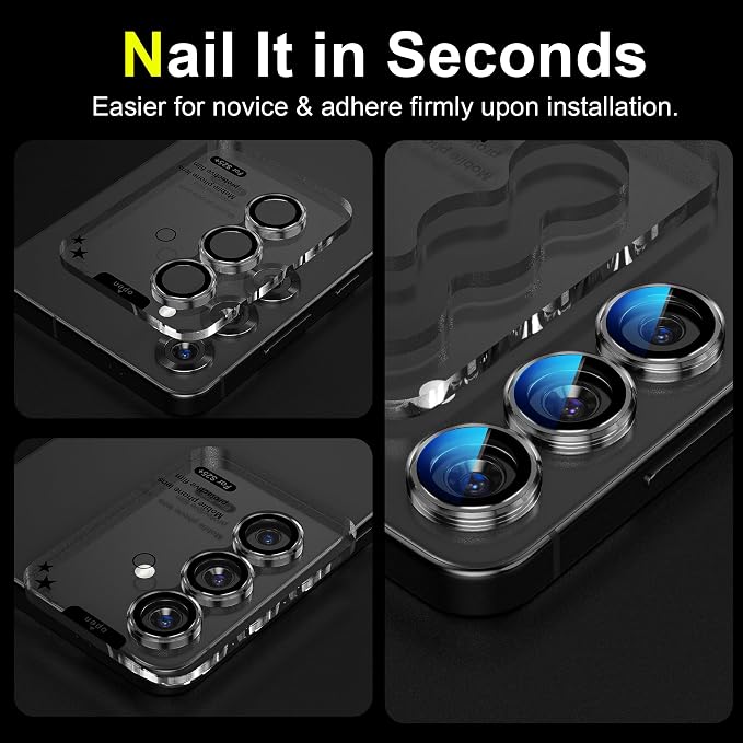 YWXTW Camera Lens Protector for Samsung Galaxy S25+ Plus Accessories 9H - Image 5