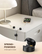 6Pack Rotatable Cord Organizer, Spring Cable Clips - Image 5