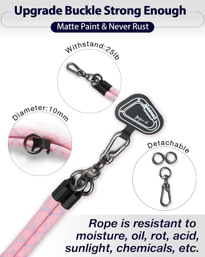 project-cb Cell Phone Lanyard ×1, Tether Tab ×2, Universal Adjustable Phone - Image 3