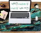 Keyboard Mouse Pad Set, Extended Mouse Pad+Keyboard Wrist Rest Support - Image 6