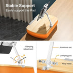 Cozy Kindle Pillow Stand with 360° Adjustable Tablet Holder, Wooden Panel - Image 5