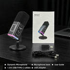 VCOM XLR/USB Gaming Microphone for PC, Dynamic Computer Mic for Streaming - Image 8