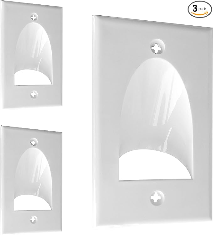 BestMounts - 3 Pack Inner Nose Behind Wall Cable Management TV Cord Hider by BestMounts