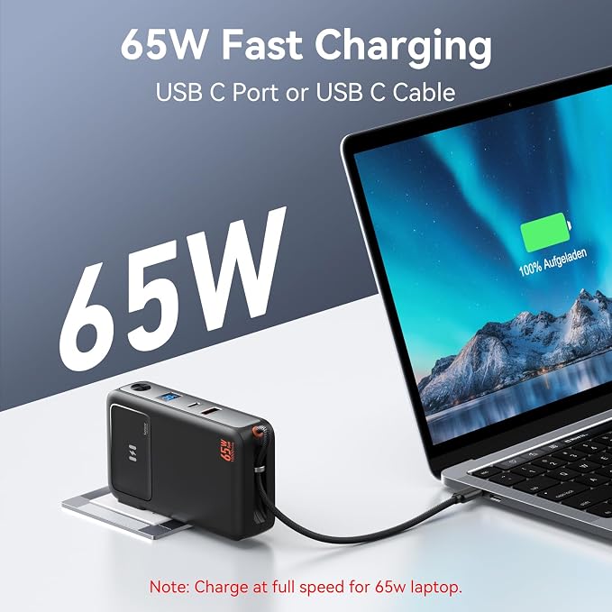 Fast Charging Portable Charger Power Bank 10, 000mAh PD35W USB-C Battery Pack - Image 3