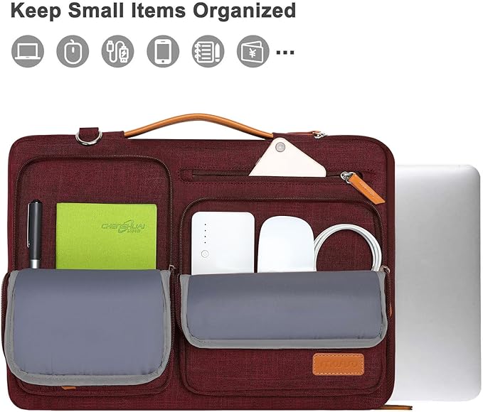 MOSISO 360 Protective Laptop Shoulder Bag, 17-17.3 inch Computer Bag Compatible - Image 2